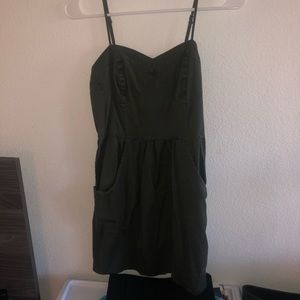 Mossimo Army green spaghetti strap dress